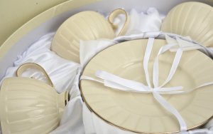 Komplet 6 filiżanek 220 ml + spodki Nina 5