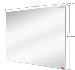 Grzejnik YRKE Byecold Lustro grzewcze na podczerwień 580W ścienne diody LED 100x60cm ogrzewanie 4