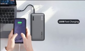 Powerbank Eneron SZYBKIE ŁADOWANIE 20000mAh 3x USB/USB-C 100W do LAPTOPA/TELEFONU + kabel 8
