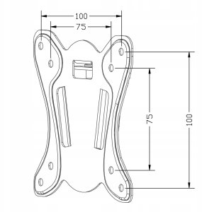 Maclean Uchwyt do telewizora, max VESA 100x100, 13-27", 25kg, MC-715A + KABEL PRZEWÓD HDMI 2.0 4K 3D UHD 1.8m MIEDŹ 48 bit 7
