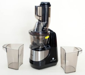 Wyciskarka wolnoobrotowa Germin Wyciskarka slowowyciskająca GRASS do owoców warzyw duża sokowirówka 2w1 3 sita 4