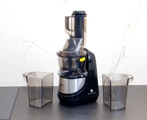 Wyciskarka wolnoobrotowa Germin Wyciskarka slowowyciskająca GRASS do owoców warzyw duża sokowirówka 2w1 3 sita 10