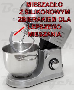 Robot kuchenny Germin Robot kuchenny mikser planetarny BERLINGER Mocny 1500W 5,5L 4 mieszadła 10