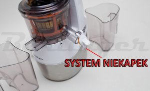 Wyciskarka wolnoobrotowa Berlinger 800W mocna sokowirówka 3 sita duży otwór 2