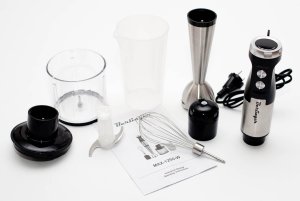 Blender ręczny robot kuchenny 1250W | metalowy mikser, malakser, trzepaczki 18