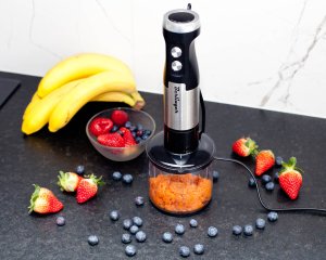 Blender ręczny robot kuchenny 1250W | metalowy mikser, malakser, trzepaczki 9