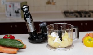 Blender ręczny robot kuchenny 1400W metalowy mikser, trzepaczki szatkownica 20