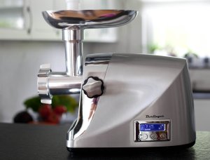 Maszynka do mielenia mięsa Berlinger Maszynka do mięsa 2200W metalowa obudowa z regulacją obrotów LCD 14