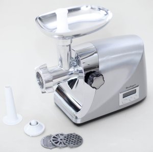 Maszynka do mielenia mięsa Berlinger Maszynka do mięsa 2200W metalowa obudowa z regulacją obrotów LCD 3