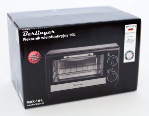 Mini piekarnik Berlinger Mini piekarnik 10L - suszenie grzybów - termoobieg rożen - światło grill 15