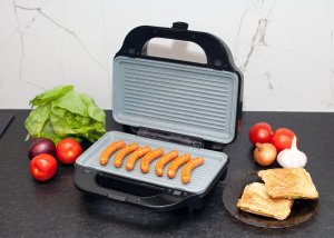 Gofrownica Toster Grill - Opiekacz 3 w 1 | MAX2100W | marmurkowe płytki 12