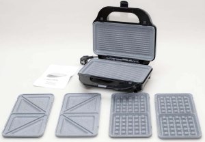 Gofrownica Toster Grill - Opiekacz 3 w 1 | MAX2100W | marmurkowe płytki 2