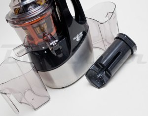 Wyciskarka wolnoobrotowa Berlinger 800W mocna sokowirówka 3 sita duży otwór 5