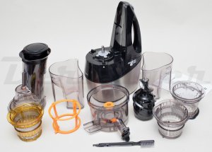 Wyciskarka wolnoobrotowa Berlinger 800W mocna sokowirówka 3 sita duży otwór 9