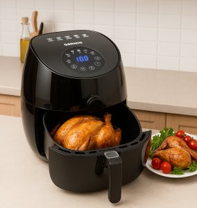 Frytkownica beztłuszczowa air fryer Berlinger | termoobieg | programy | LCD 18