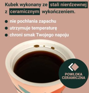 Coffee Format Kubek termiczny 350 ml - Miętowy z motywem mapy 6