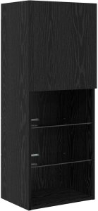 vidaXL Jednostki do montażu telewizora na ścianie 6 pcs Czarny Dąb 6