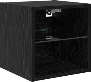 vidaXL Jednostki do montażu telewizora na ścianie 6 pcs Czarny Dąb 7