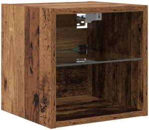 vidaXL Zestaw do montażu telewizora na ścianie 6 pcs Stare drewno 7