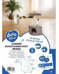 Duvo+ DRAPAK DLA KOTA NAROŻNY 30x30x58cm 2
