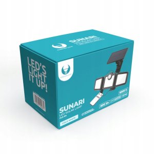 Forever Light SUNARI Solar Lamp LED PIR / 10W / 800lm / 6000K / 2400mAh 7