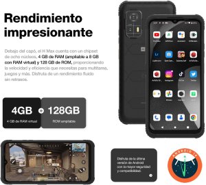 AGM H MAX (8GB+256GB) 4G Rugged 7