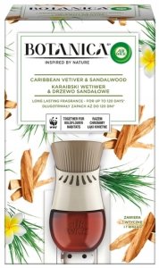 Botanica by Air Wick Karaibski Wetiwer & Drzewo Sandałowe/Caribbean Vetiver & Sandalwood 19ml Komplet 9