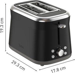 Toster Tefal Collection Retro 850 W czarny - Toster TT7208E0 (3045387297022) 3