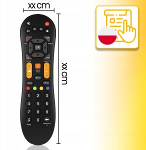 PILOT DO DEKODERA HD3000 - HD7000 CYFROWY POLSAT BOX UNIWERSALNY ZAMIENNIK 6