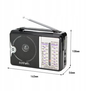 Radio Retoo Radio sieciowo-bateryjne AM E659 7