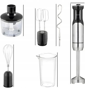 Blender Retoo Blender ręczny Bledner OR1106 1200 W srebrny/szary 2