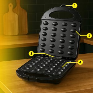 Opiekacz Retoo Opiekacz czarny 1400 W 5