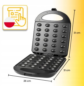 Opiekacz Retoo Opiekacz czarny 1400 W 6