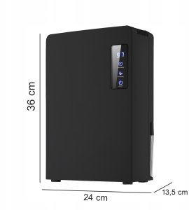 OSUSZACZ POWIETRZA POCHŁANIACZ WILGOCI 2200ml TIMER LCD LED CICHY WYDAJNY 3