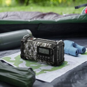 Radio Sangean MMR-99 DAB+ Artic Camo Emergency/Hand Crank/Solar Radio 5