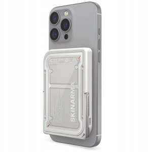 Powerbank SKINARMA Powerbank Nexus Mecha Magnetic Kick-Stand 5000mAh 20W PD USB-C MagSafe jasno szary 2