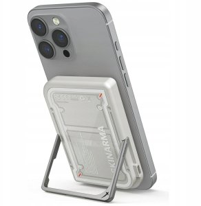 Powerbank SKINARMA Powerbank Nexus Mecha Magnetic Kick-Stand 5000mAh 20W PD USB-C MagSafe jasno szary 3