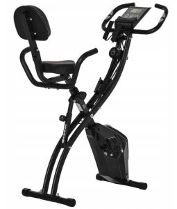 Rower Stacjonarny 2w1 Składany Magnetyczny Czarny PAKO A90-196 2