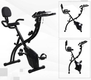 Rower Stacjonarny 2w1 Składany Magnetyczny Czarny PAKO A90-196 7