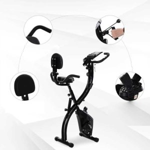 Rower Stacjonarny 2w1 Składany Magnetyczny Czarny PAKO A90-196 9