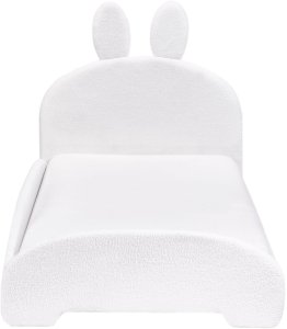 Beliani Łóżko dziecięce Królik Boucle PERROS 90 x 200 cm Broken white 6
