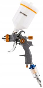 PISTOLET LAKIERNICZY DO MALOWANIA LAKIEROWANIA HVLP ZBIORNIK 600 ML ZESTAW 3