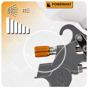 PISTOLET LAKIERNICZY DO MALOWANIA LAKIEROWANIA HVLP ZBIORNIK 600 ML ZESTAW 7