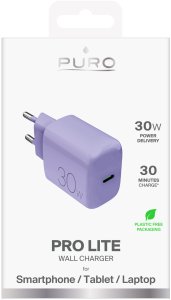 Ładowarka Puro PRO LITE wall charger 1xUSB-C, 30W 2