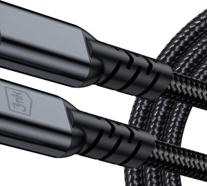 Kabel USB 3MK USB-C - USB-C 1 m Czarny (5903108682008) 5