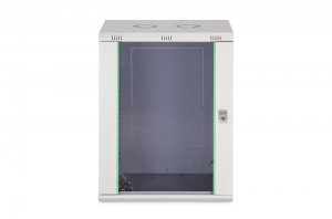Szafa DIGIT Szafa sieciowa wisząca Dynamic 19 16U rack 600x450, drzwi szyba, szary, niezłożona, 60kg 3