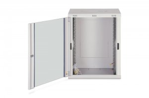 Szafa DIGIT Szafa sieciowa wisząca Dynamic 19 16U rack 600x450, drzwi szyba, szary, niezłożona, 60kg 5