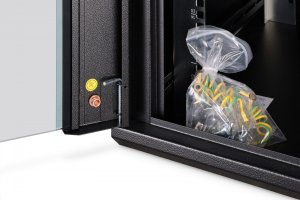 Szafa DIGIT Szafa sieciowa wisząca Dynamic 19 16U rack 600x600, szklane drzwi, czarny, nieskładana, 60kg 6