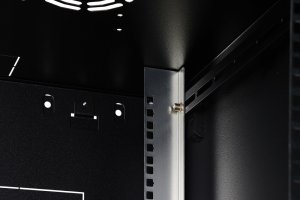 Szafa DIGIT Szafa sieciowa wisząca Dynamic 19 16U rack 600x600, szklane drzwi, czarny, nieskładana, 60kg 8