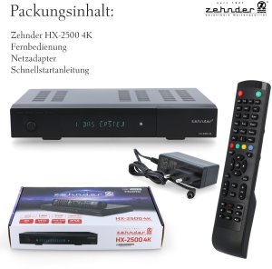 Tuner TV Zehnder DVB-S2 HX-2500 VFD 4K 2